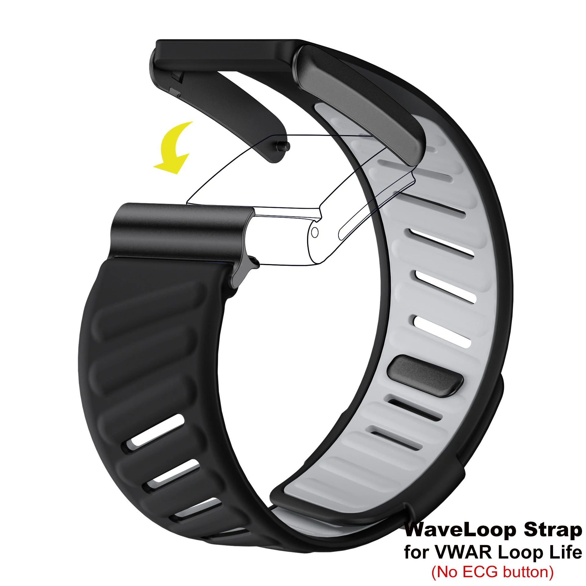 WaveLoop Strap – Waterproof, Soft, and Comfortable Silicone Watch Band