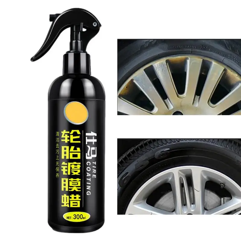 

300ml Car Tire Shine Tire Shine Coatings Long Lasting Tyre High Gloss Easy Application For Rubber Parts Pickups Motorcycles