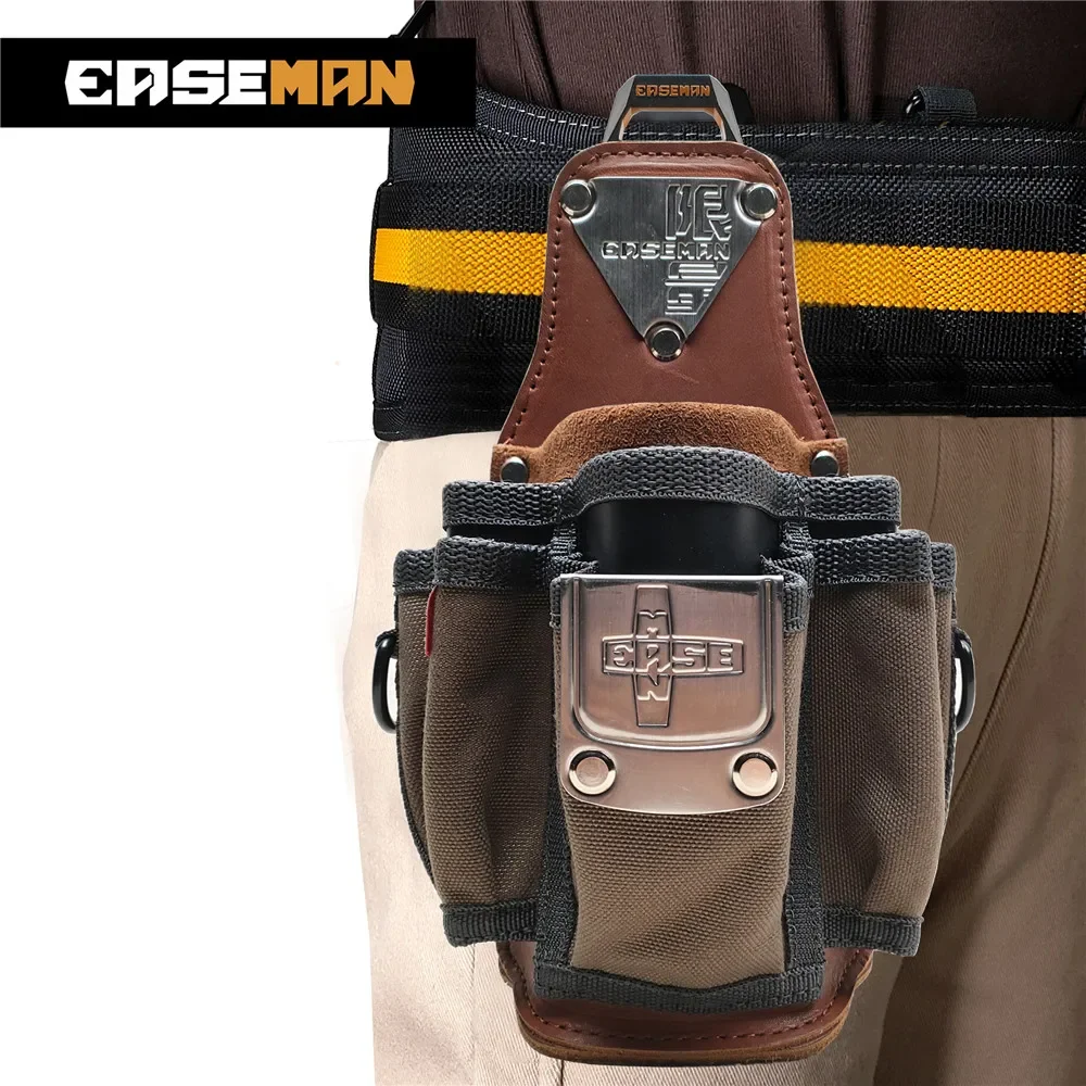 tool-bag-heavy-duty-leathers-wear-resistant-sturdy-multiple-pockets-pouch-quality-organizer-electrician-practical-professional