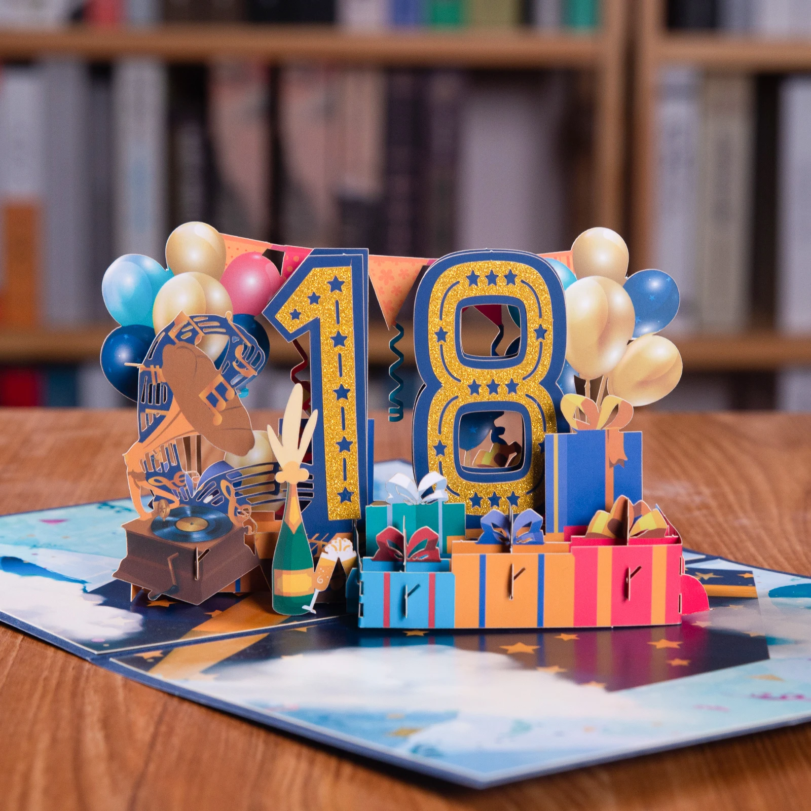 Anniversary Card Pop Up 1st 18th 21th Birthday Card Anniversary Number Greeting Cards for Wedding Wife Husband Girlfriend greeting cards