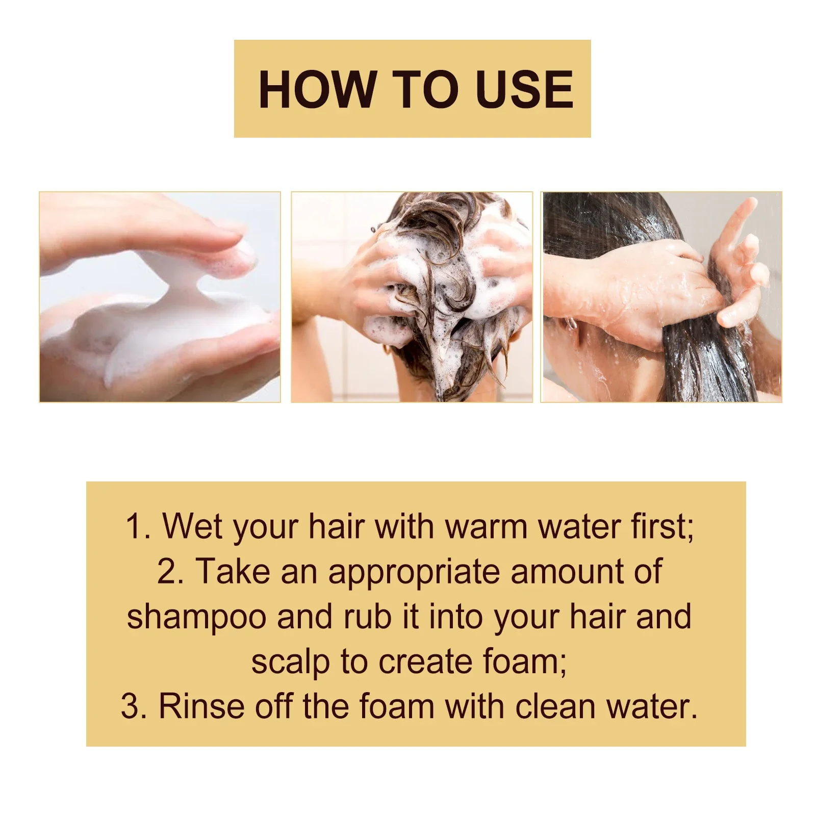 Collagen Keratin Shampoo Hair Cleaning Remove Dandruff Relieve Itching Scalp Treatment Shampoo Moisturizing Hair Care Products 6