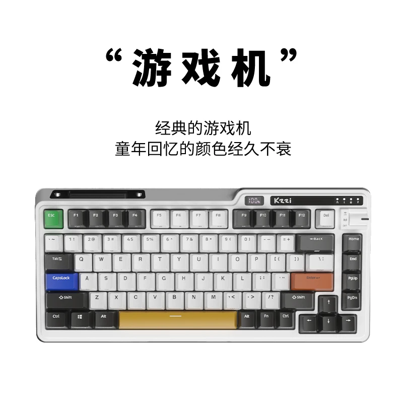 

KZZI K75 Wireless Bluetooth Keyboard 3 Model GASKET TTC Gold Pink V2 Switches Hot Swap RGB Backlight Gaming Mechanical Keyboard