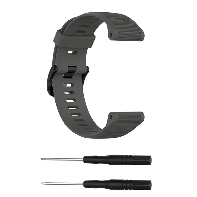 Premium Sports Silicone Strap Replacement with Screwdriver - Universal Fit Watch Band Bracelet