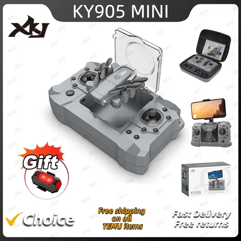 XKJ KY905 Mini Drone HD 4K One-click Return Wifi Folding Quadcopter 360rolling RC Helicopter Children's Toys,drone quadcopter
