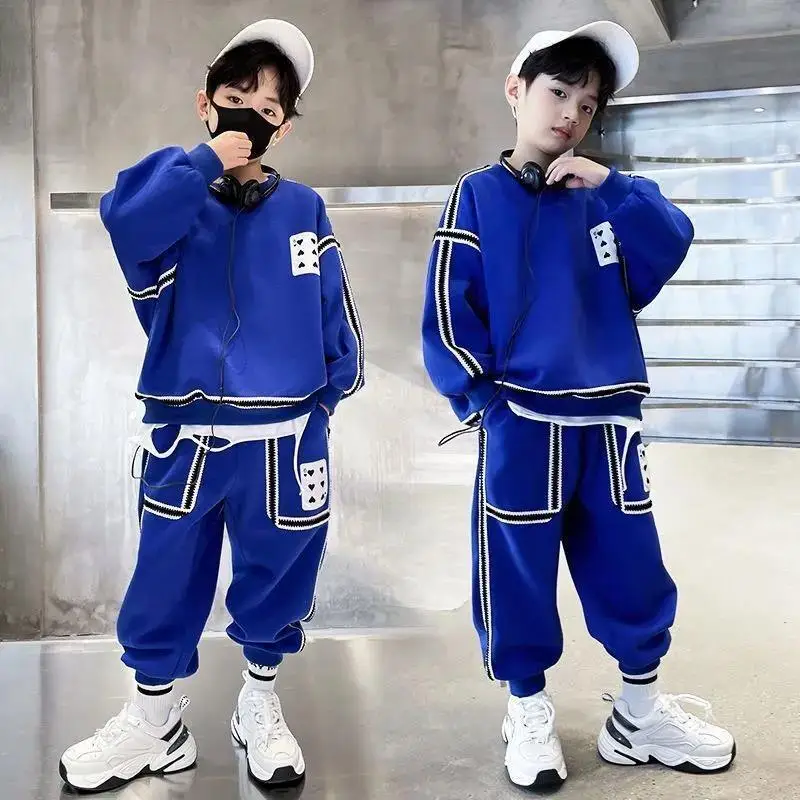 

Children Boys Clothing Set Fashion Kids Clothes Boys Tracksuits Streetwear 2Pcs/Set Teenage Spring Autumn Cotton Costume 4-14Y