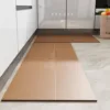 Kitchen Floor Mat Non-slip Dirt-resistant Wash-free Rug Waterproof Leather PVC Carpet Solid Color Long Size Rug Alfombra 주방 카펫 3