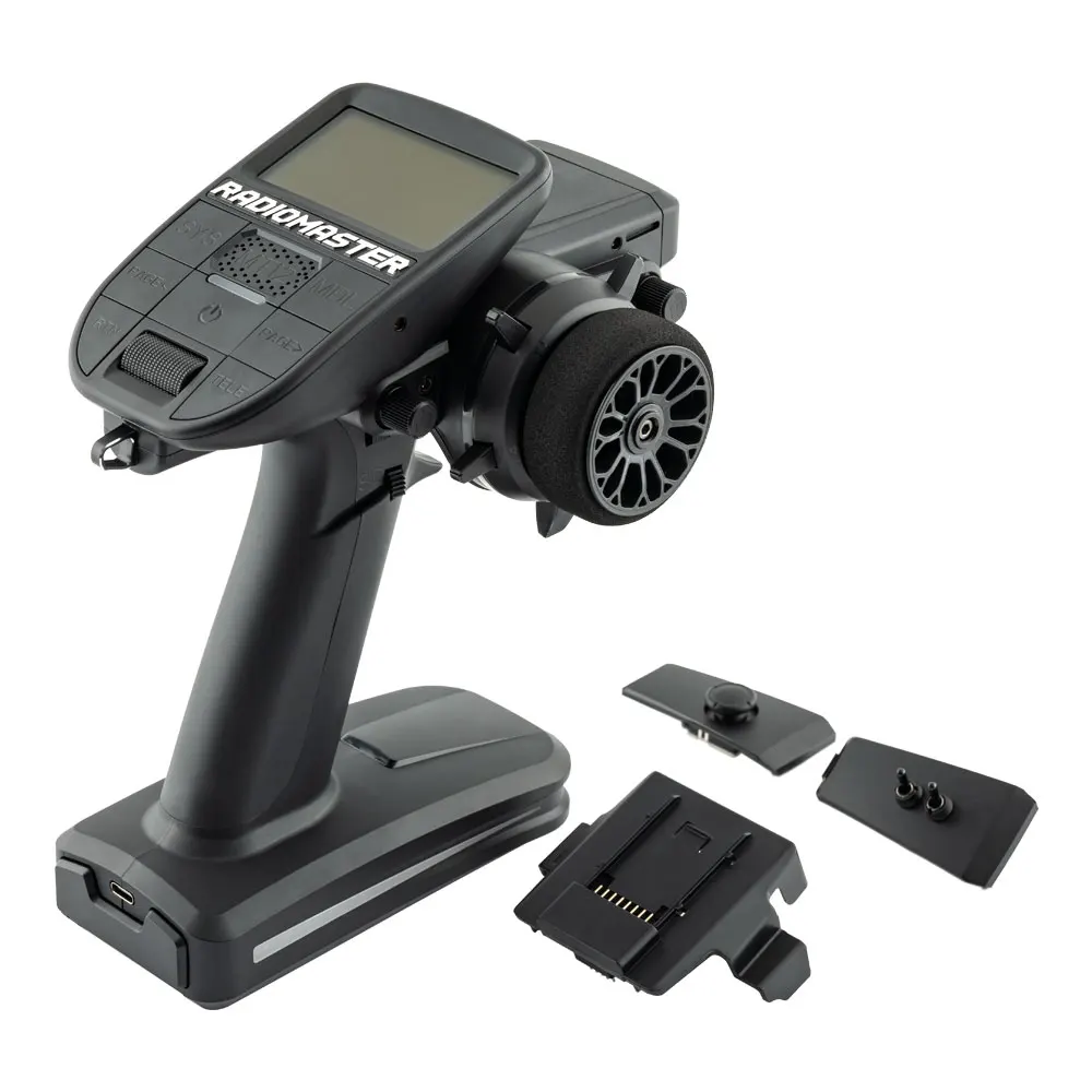 Détail du module ELRS et de la connectique sur la radiocommande MT12 - Achetez Radiocommande ELRS MT12 ER3C-I LBT pour Drone FPV