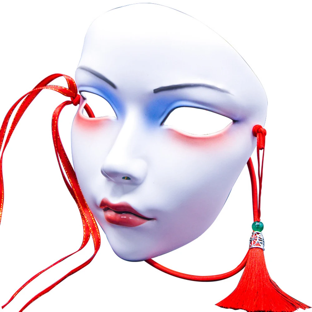 Oni Mask 7Queen Anime Kabuki Mask Cosplay White Fox Mask For Party
