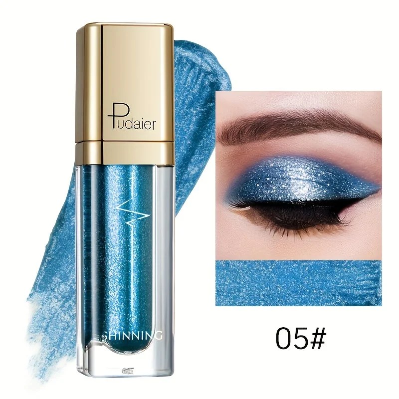 Pudaier Diamond Sparkle Pearlescent Eyeshadow Long-lasting smudge-proof and easy to apply Create a sparkling eyeshadow effect 2