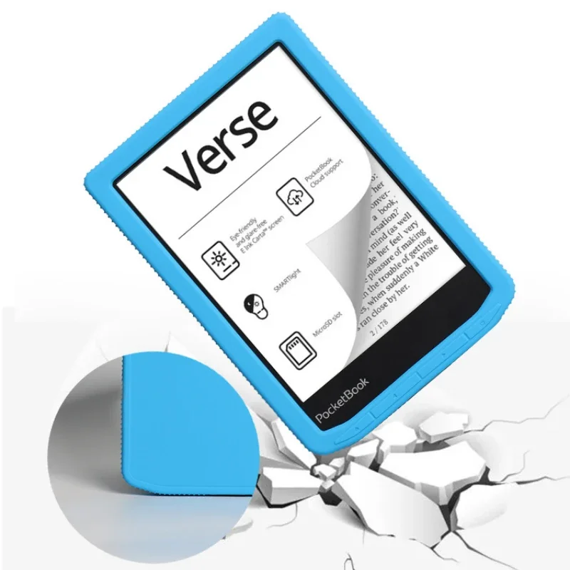 Ereader Cover Ereader Case Slim Soft Silicone Back Cover For Funda PocketBook Verse Pro Case PB634 PB629 6" eBook Shockproof Protective Shell