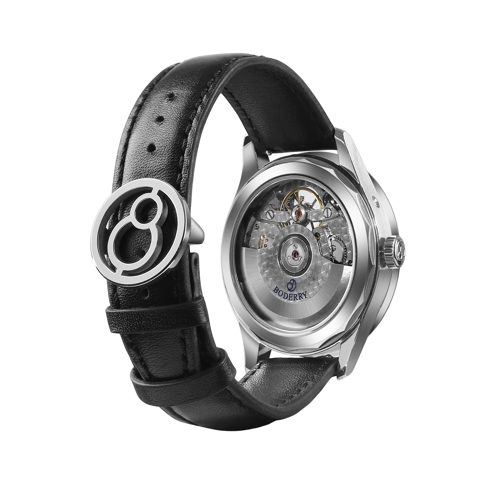 Luxury Watches Automatic Complication Watch Boderry Men\'s Day,Date,Month Display Swiss Luminous Mechanical Dress Wristwatch Men