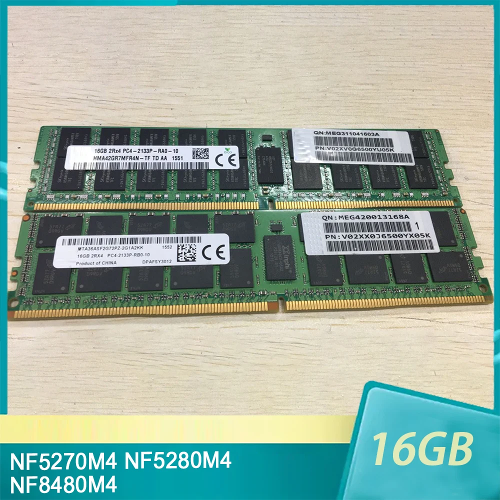 

1 Pcs NF5270M4 NF5280M4 NF8480M4 For Inspur Server Memory DDR4 16GB 2133 ECC REG RAM