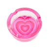 Glass Round Ashtray for Cigarettes, Portable Decorative Modern Ashtray for Home Office Indoor Outdoor Patio Use 3