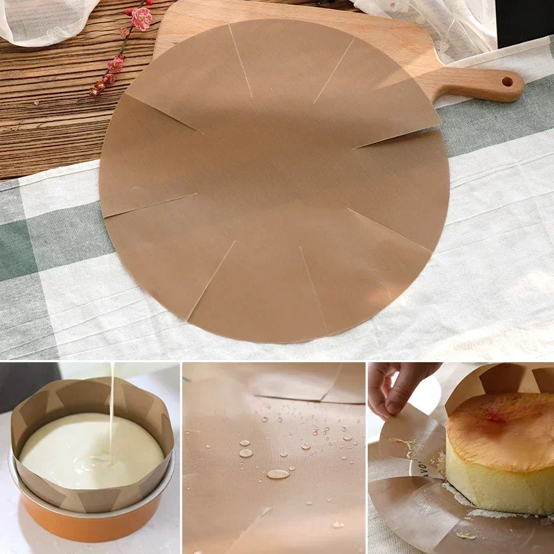 Reusable Baking Mat Round Square Non-stick Heat-resistant Cooking Paper Mat Oven Oil-proof Baking Accessories