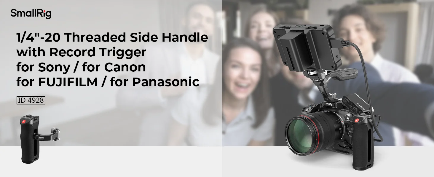 Side Handle with Rec Trigger for Sony A7R V/A7R III /A7 IV/A7S III/FX3 /FX30/A66