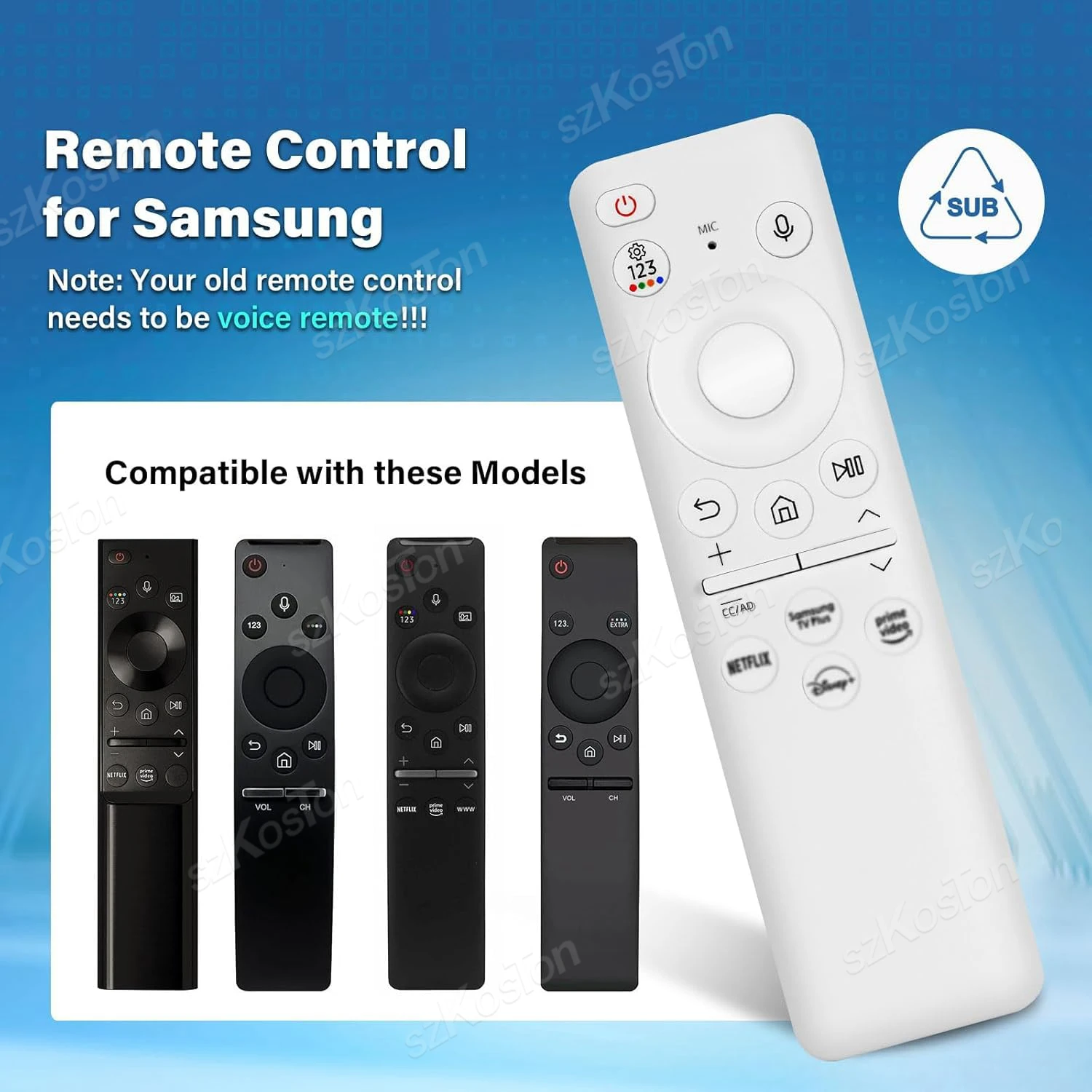 Eco-Friendly Solar Charging Voice Remote