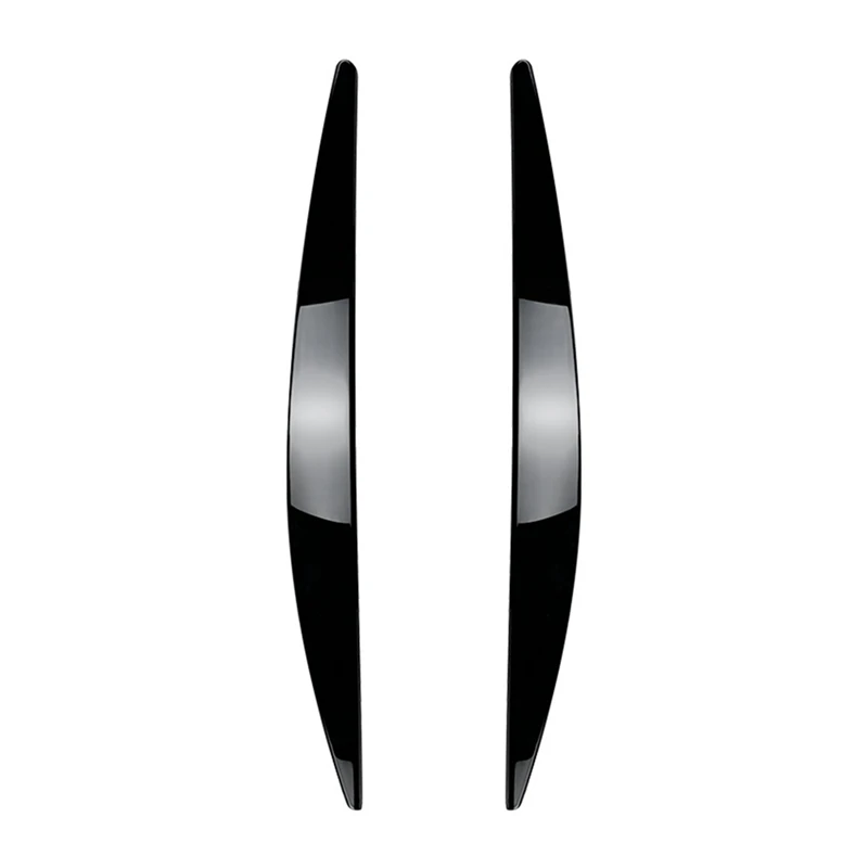 Car Front Headlight Cover Head Light Lamp Eyelid Eyebrow Trim ABS For Skoda Octavia MK3 2015-