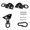 SUS304 Hammock Hanging Kit Hardware Heavy Duty 1200lbs Capacity Hanging Hooks Porch Yoga Swing Chair Ceiling Plate Black 5