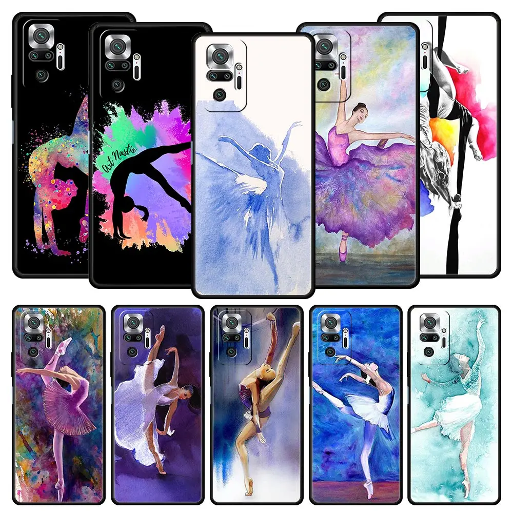 Gymnastics Watercolor Soft TPU Phone Case