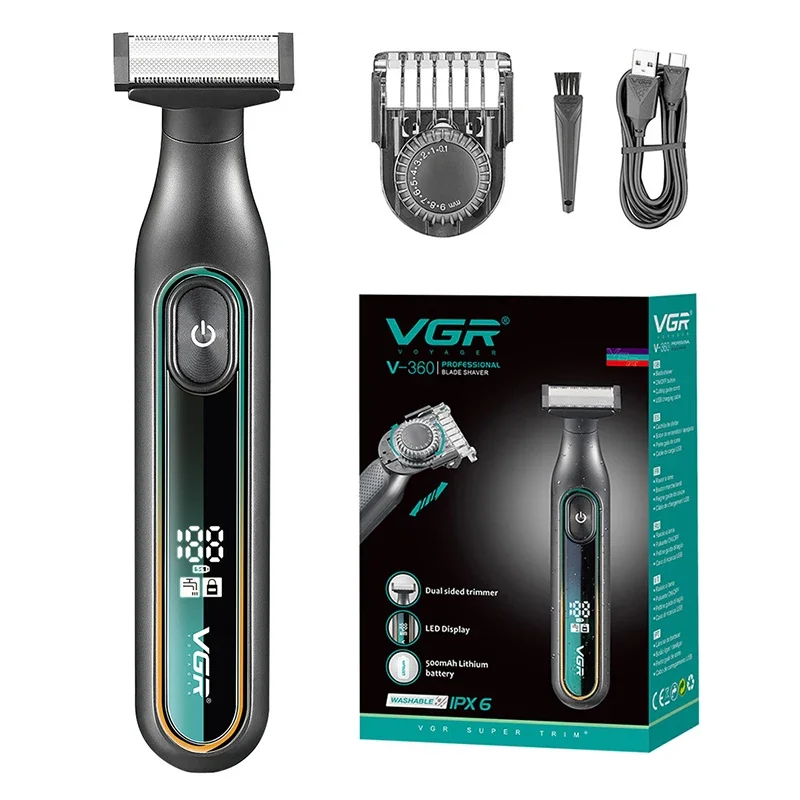 مجموعة ماكينة حلاقة كهربائية للوجه والجسم للرجال م...