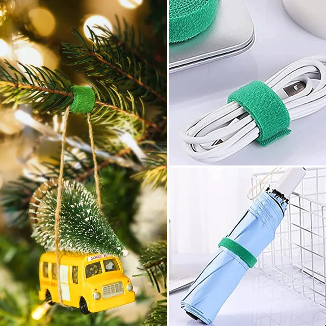 Növénykötegek Újrahasznosítható Hurokcsomag -Önmaga Ragasztó Rögzítő Nejlon Heveder Szervező Clip Huzal Tartó Kezelése Diy Kiegészítők - Image 3