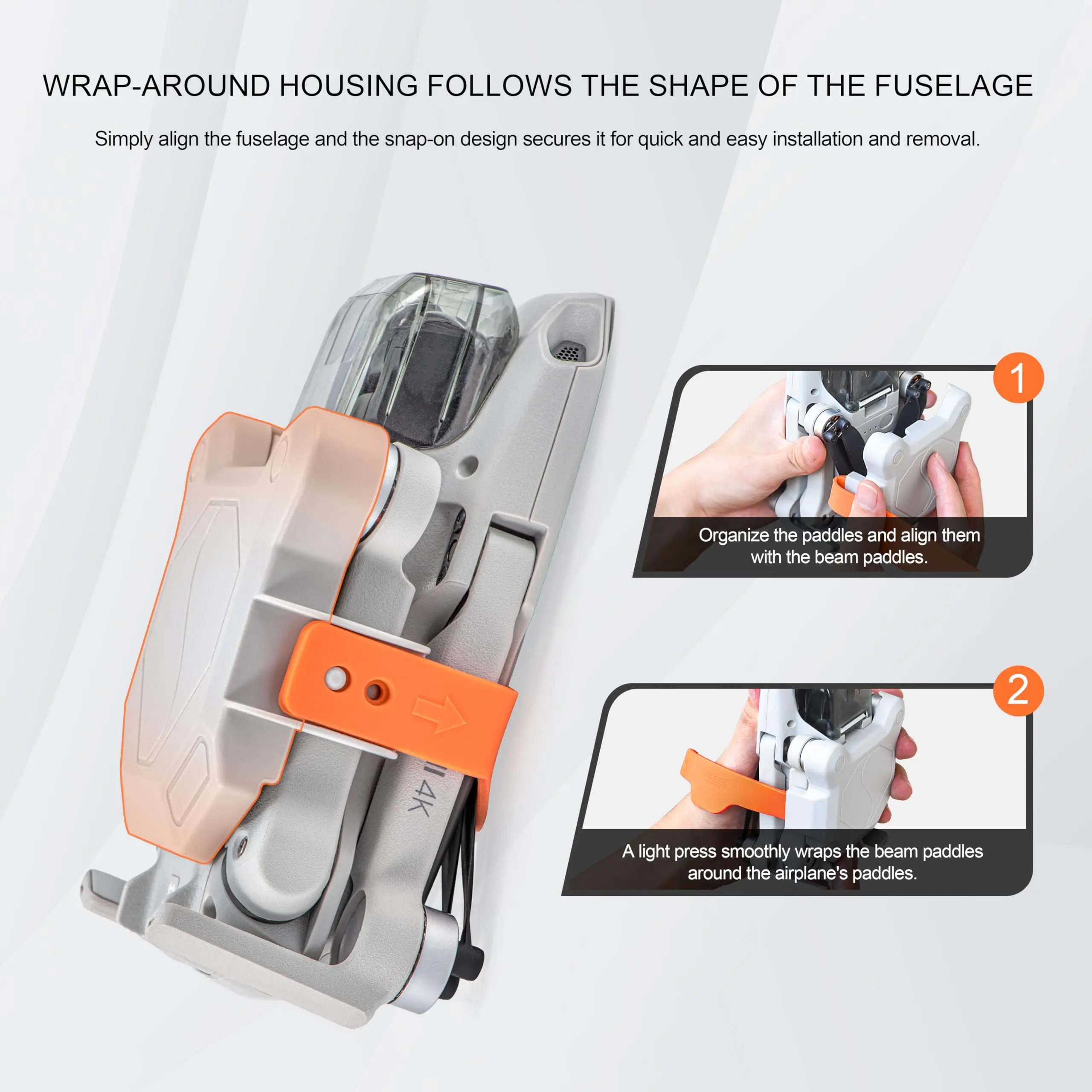 Sangle fixation hélices DJI Mini 4K/Mini 2/Mavic Mini 2 - Protection rapide