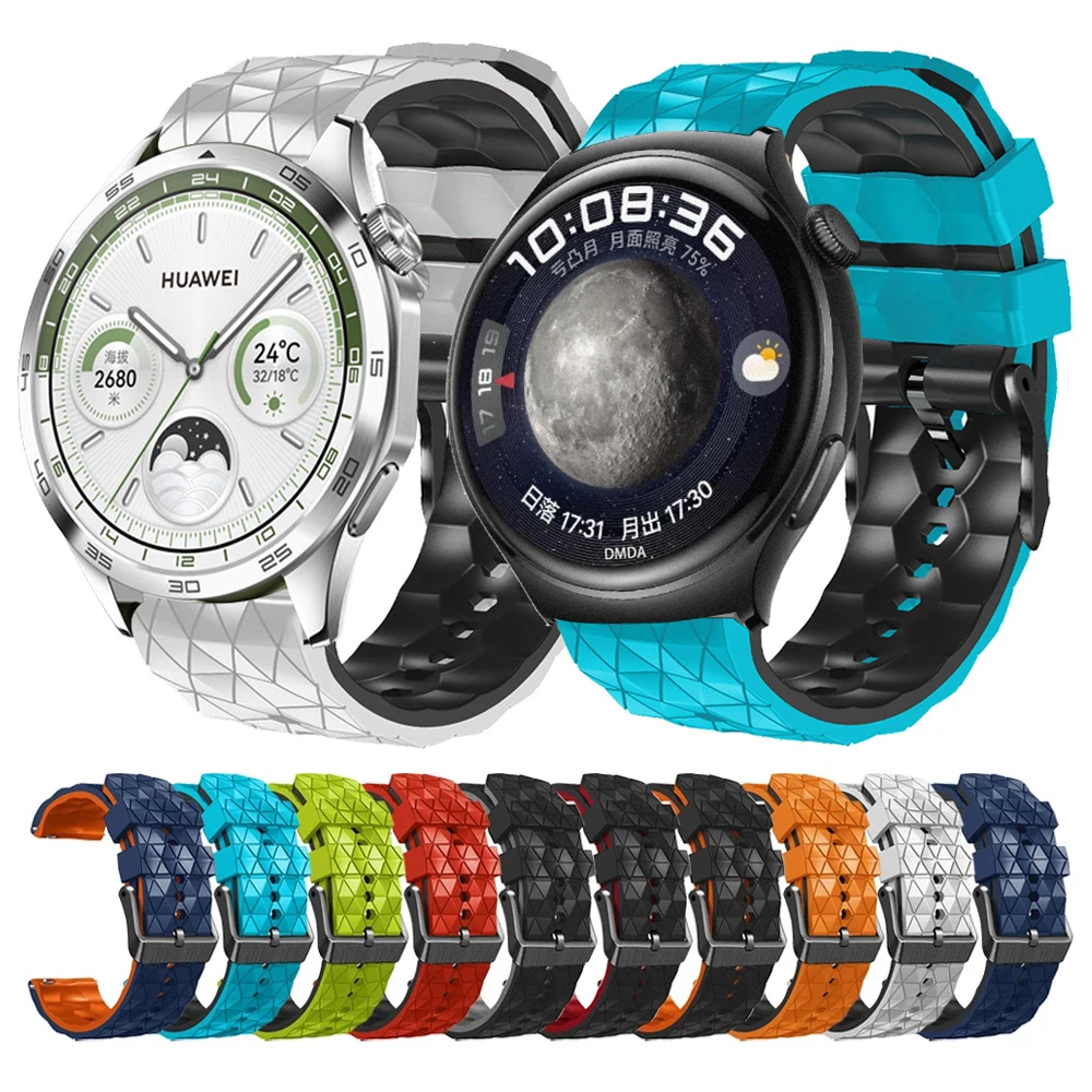 Cinturino Sportivo In Silicone Da 22Mm Per Huawei Watch Gt 4 Gt3 2 46Mm Watch 4 Pro Band Per Honor Gs 3I Magicwatch 2 Bracciale Con Cinturino Da 46Mm