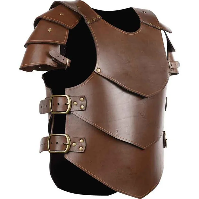 Vintage Medieval Renaissance Viking warrior armor COSPLAY leather armor party performance props