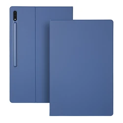 Magnetic Stand Cover with Pencil Holder and Auto Sleep/Wake Function for Tab S9 11-inch (Blue)