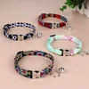 Personalized Printed Cat Collar Adjustable Kitten Puppy Collars With Free Engraved ID Nameplate Bell Anti-lost Cats Collars 3