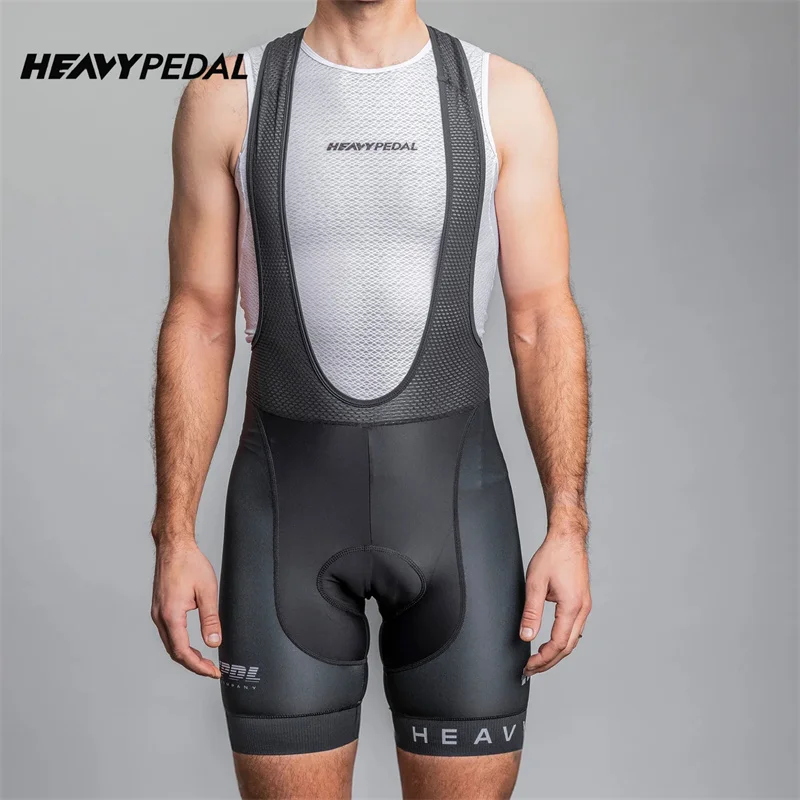 Heavypedal Cycling Bib Shorts Men Outdoor Bike 16D Padded Riding Bib Tights MTB Bicycle Cycling Shorts Summer Quick Dry