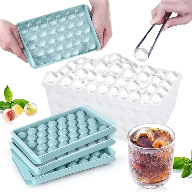 Round Ball Ice Cube Trays, Plastic Ice Cream Moulds