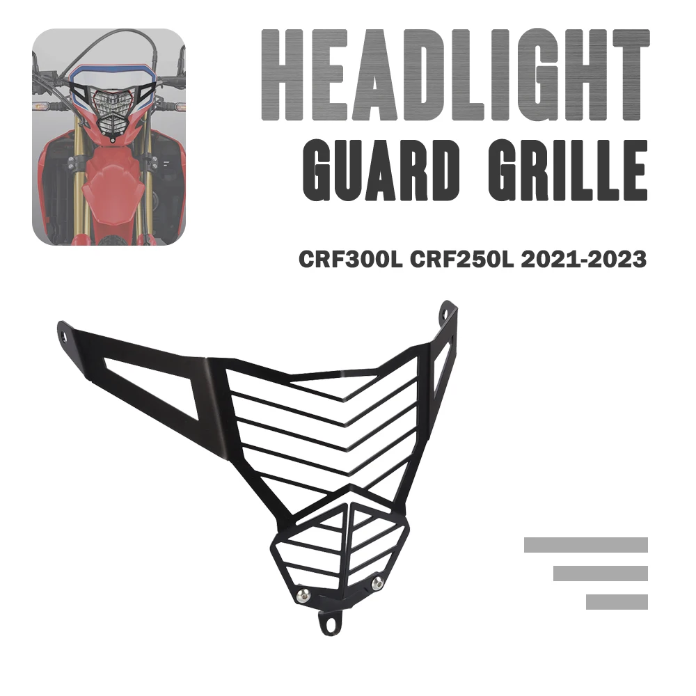 

For HONDA CRF300L CRF250L 2021-2022-2023（Japan version ,Thailand Version）Headlight Protector Grille Guard Cover Protection Grill