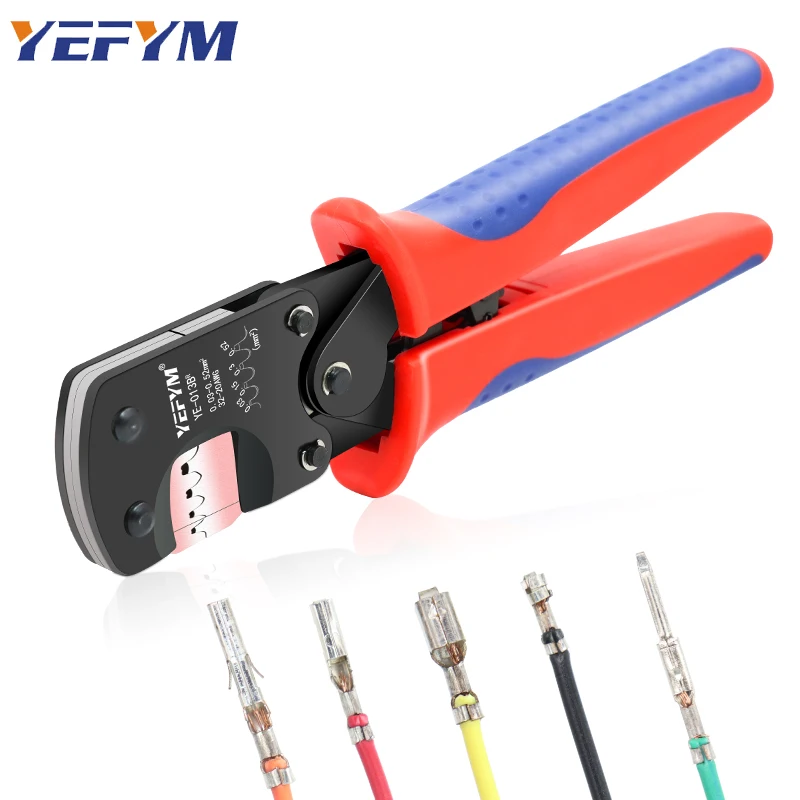 JST DuPont Terminals XH2.54/PH2.0/ZH1.5/SH1.0/ DuPont 2.0/2510 Pliers YE-013BR Mini Crimping Tools 0.03-0.52mm²/32-20AWG