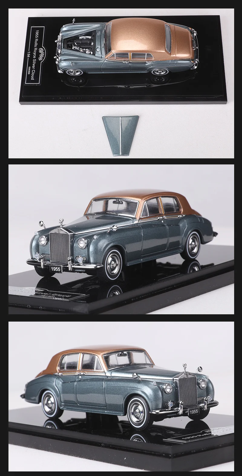 GFCC 1:64 1955 Sliver Cloud III Alloy Model Car 