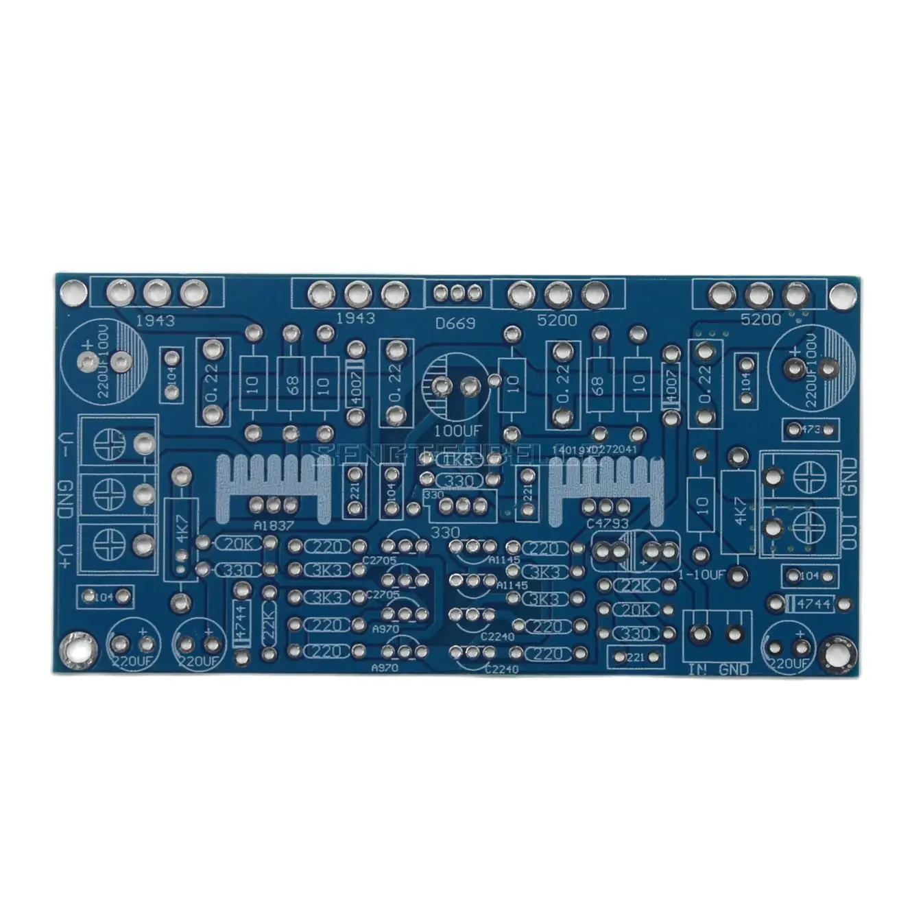 HiFi Mono 200W Power Amplifier Board 1943+5200 High Power Home Audio