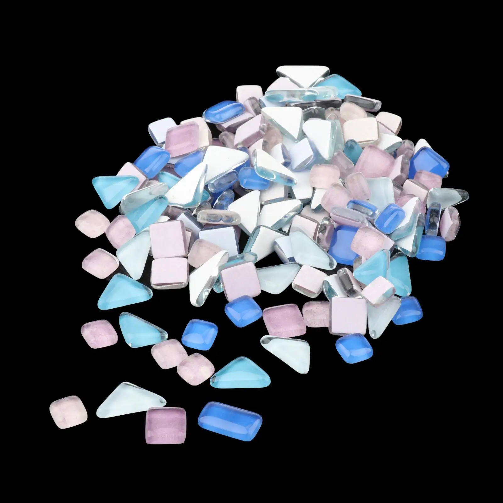 200pcs Mosaic Tiles Craft Flowerpot Vase Crystal Glass Pieces Sill Stones