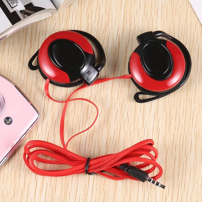 Versatile Wired Stereo Ear Hook Headphones with Microphone
