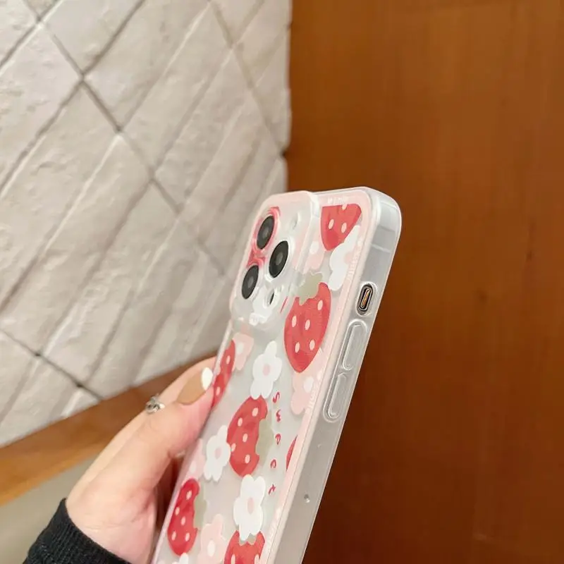 Colorful Daisy Flowers Love Heart Phone Case Cover