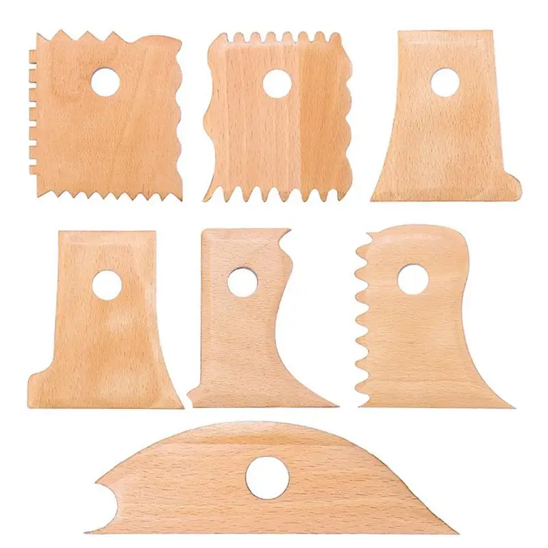 

Инструменты для деревянной керамики, 7 шт., набор инструментов для моделирования керамики, инструменты для самостоятельной сборки, Эргономичные инструменты для творчества, практичные