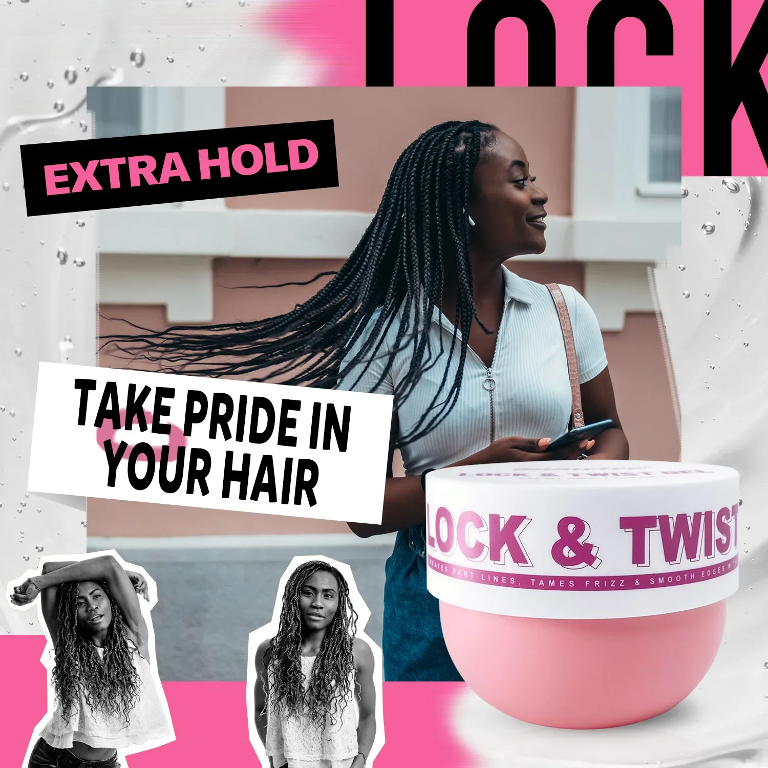젤 200g Capacity Dirty Braids Styling Braiding Gel Edges Control Hair Shaping Cream Biotin Anti Break Hair Wax Care