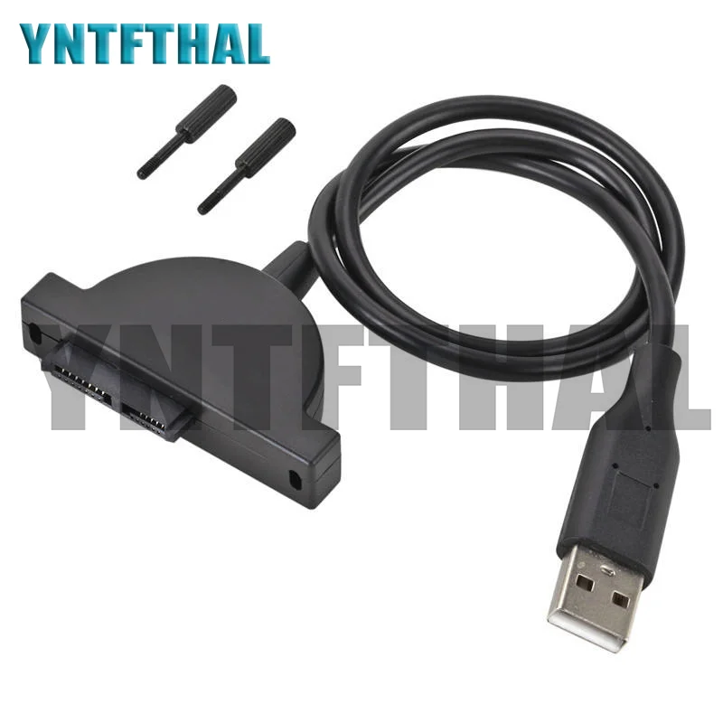 

NEW USB 2.0 to Mini II 7+6 13Pin Adapter Laptop CD/DVD ROM Slimline Drive Converter Cable