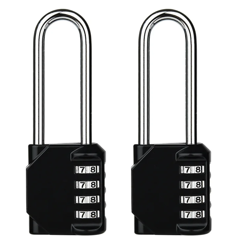 In Lega Di Zinco Full Body Metal Long Beam Code Lock Processo Di Verniciatura Grande 4 Cifre Gym Locker Toolbox Codice Porta Lucchetto Serratura Dell'