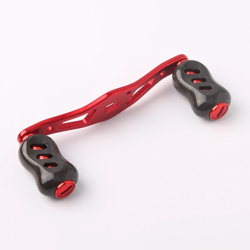 kawa 1pc New Fishing Reel Carbon Fiber Shell Knob For S/D Reel Handle Knob Include 2pc Bearings Fishing DIY Reel RockerAccessory