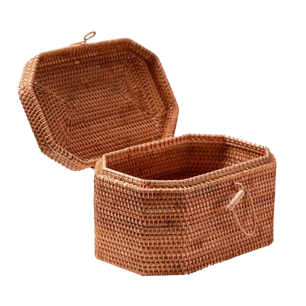 

Multifunctional rattan basket fruit arrangement basket portable Storage Storage Storage Storage Baskets home outdoor outing