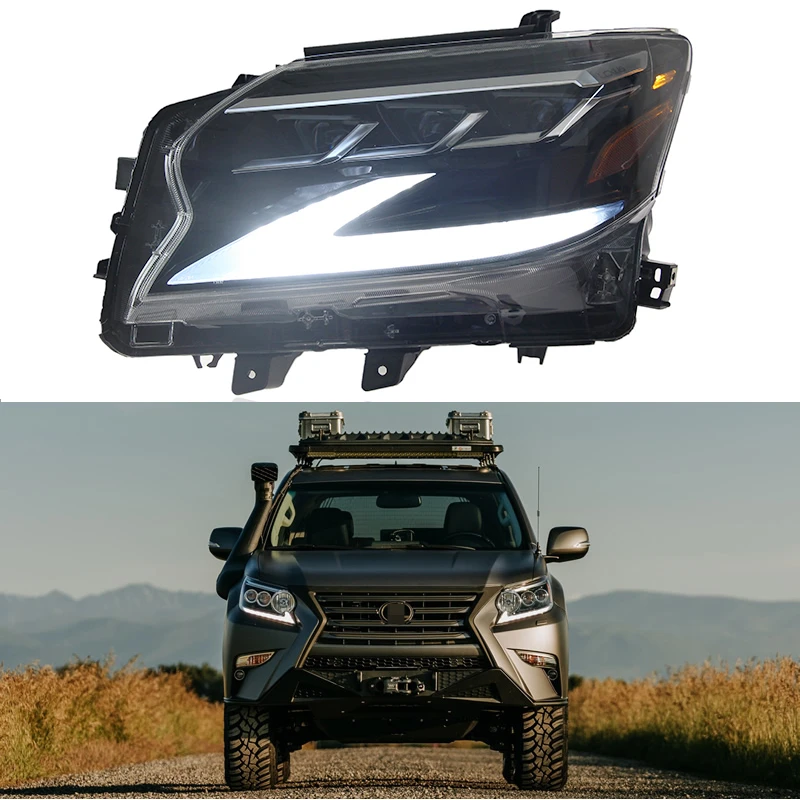 

For Lexus GX400 headlight assembly Lexus GX460 modified LED streamer turn signal day running light