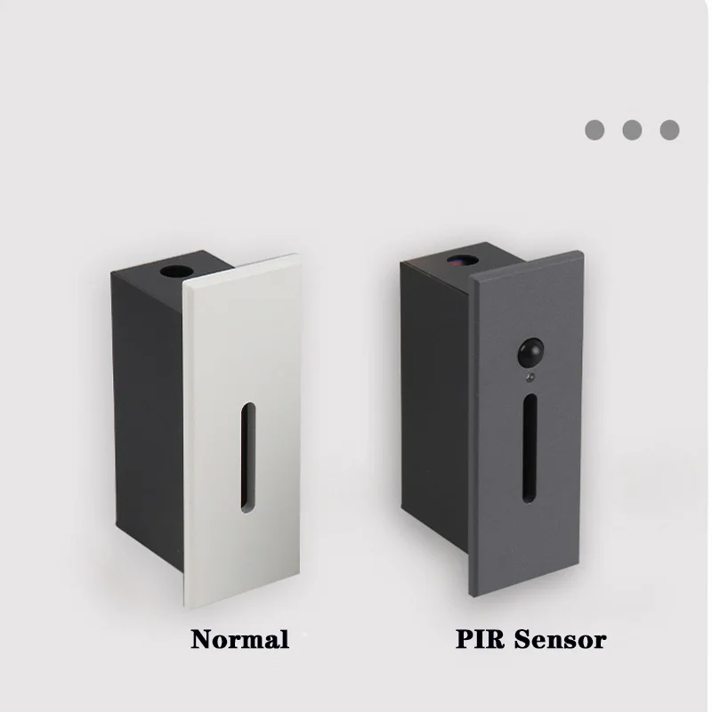 Night Light Intelligent Lamp PIR Motion Detector Sensor LED Stair Light Recessed Step Lamp Ladder Wall Kitchen Foyer