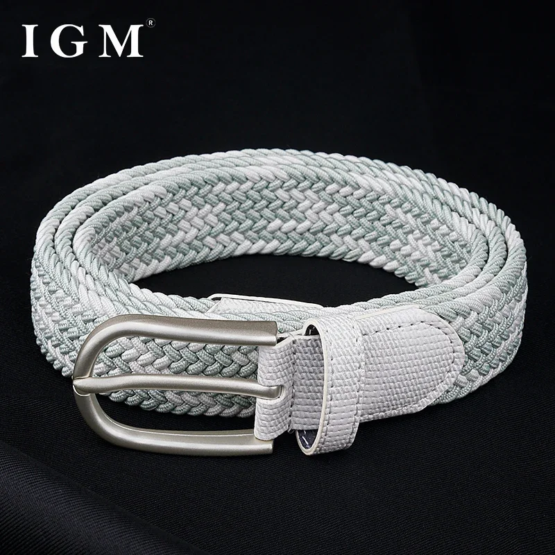 Woven Elastic Student Belt Punching-free Canvas Belt Female elastic belt trunk elastic belt