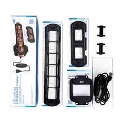 JJC LED Light Film Scanner with Strips & Slides Holder - Professional Negatives & Photo Converter Scanner (LED Light Set)