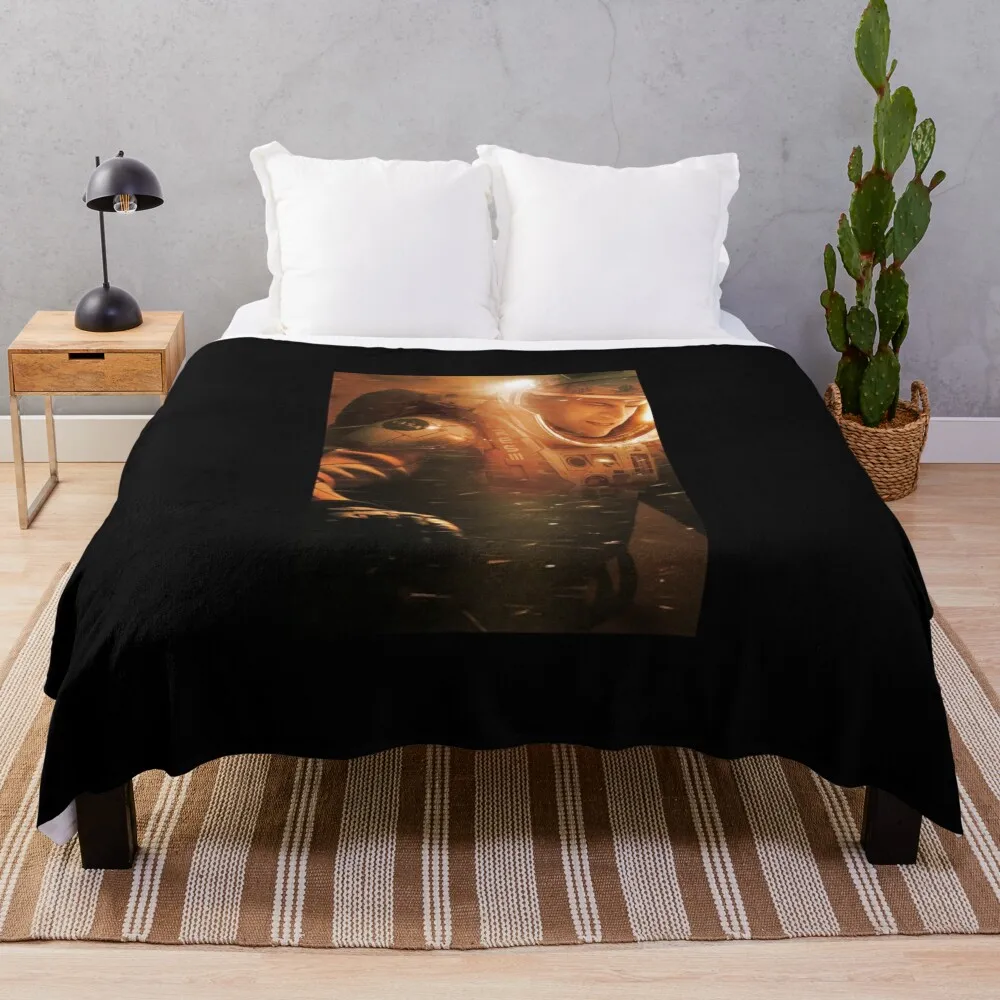 

Incredible photo of Mark Watney from the film The Martian Throw Blanket Blanket Fluffy Blanket Luxury